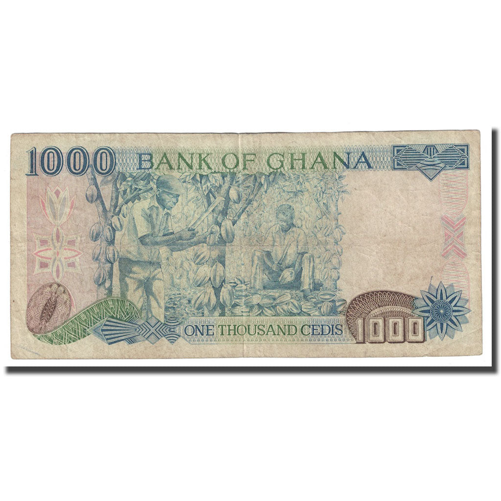 Billet, Ghana, 1000 Cedis, 1991, 1991-02-22, KM:29a, TB