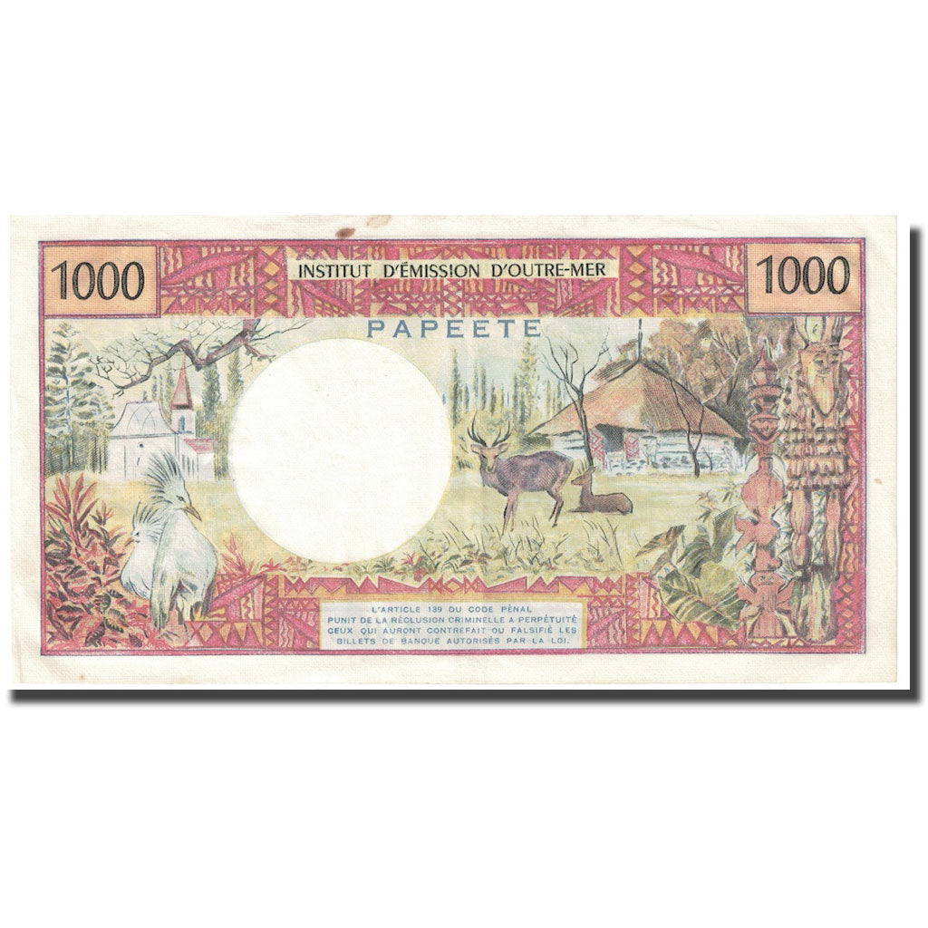 Banknote, Tahiti, 1000 Francs, 1985, KM:27d, EF(40-45)