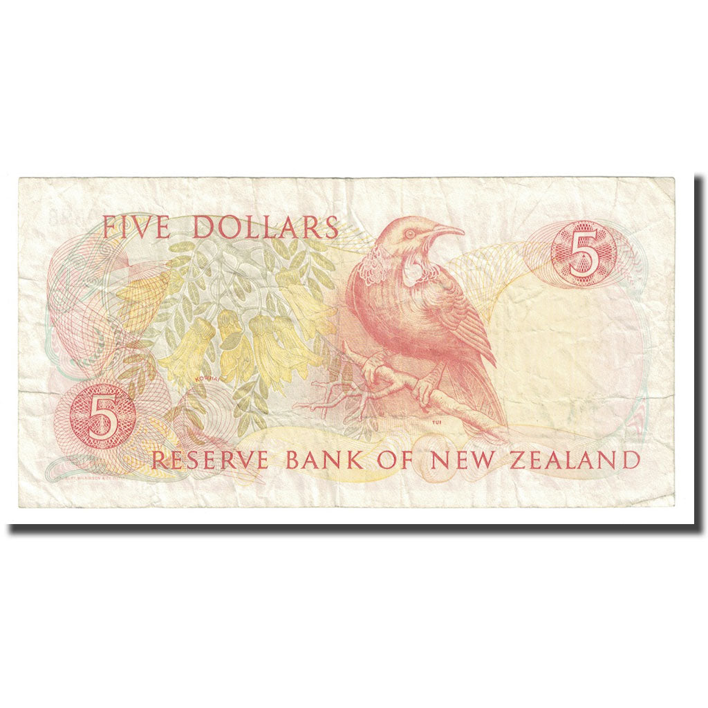 Billet, Nouvelle-Zélande, 5 Dollars, Undated (1981-92), KM:171c, TB