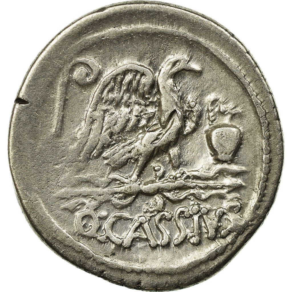 Monnaie, Cassia, Denier, Roma, TTB+, Argent, Babelon:7