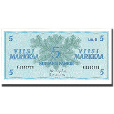 Geldschein, Finnland, 5 Markkaa, 1963, KM:106Aa, UNZ