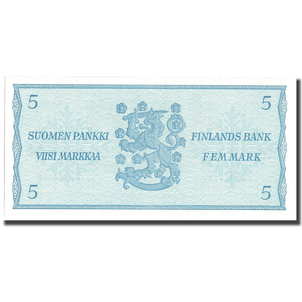Geldschein, Finnland, 5 Markkaa, 1963, KM:106Aa, UNZ