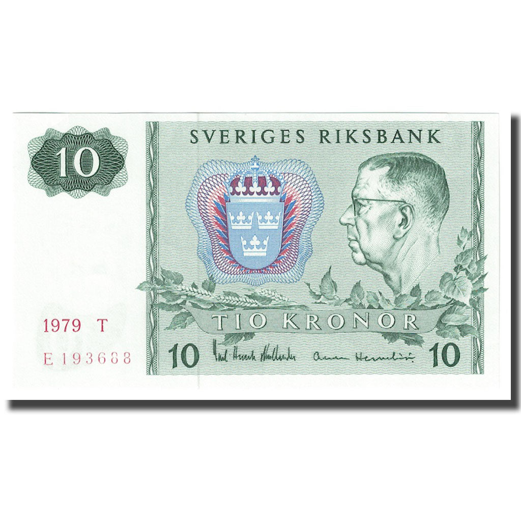 Banconote, Svezia, 10 Kronor, 1963-1990, KM:52d, FDS