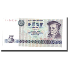 Geldschein, Deutsche Demokratische Republik, 5 Mark, 1975, KM:27A, UNZ