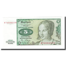 Banconote, GERMANIA - REPUBBLICA FEDERALE, 5 Deutsche Mark, 1980, 1980-01-02