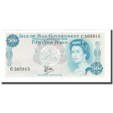 Billet, Isle of Man, 50 New Pence, Undated (1979), KM:33a, NEUF
