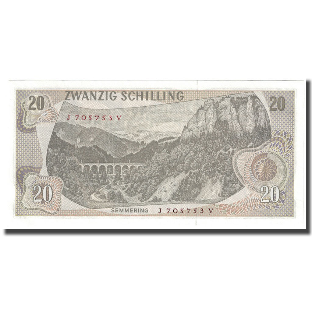 Geldschein, Österreich, 20 Schilling, 1967, 1967-07-02, KM:148, UNZ