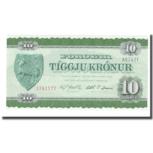 Geldschein, Faroe Islands, 10 Kronur, 1949, UNZ