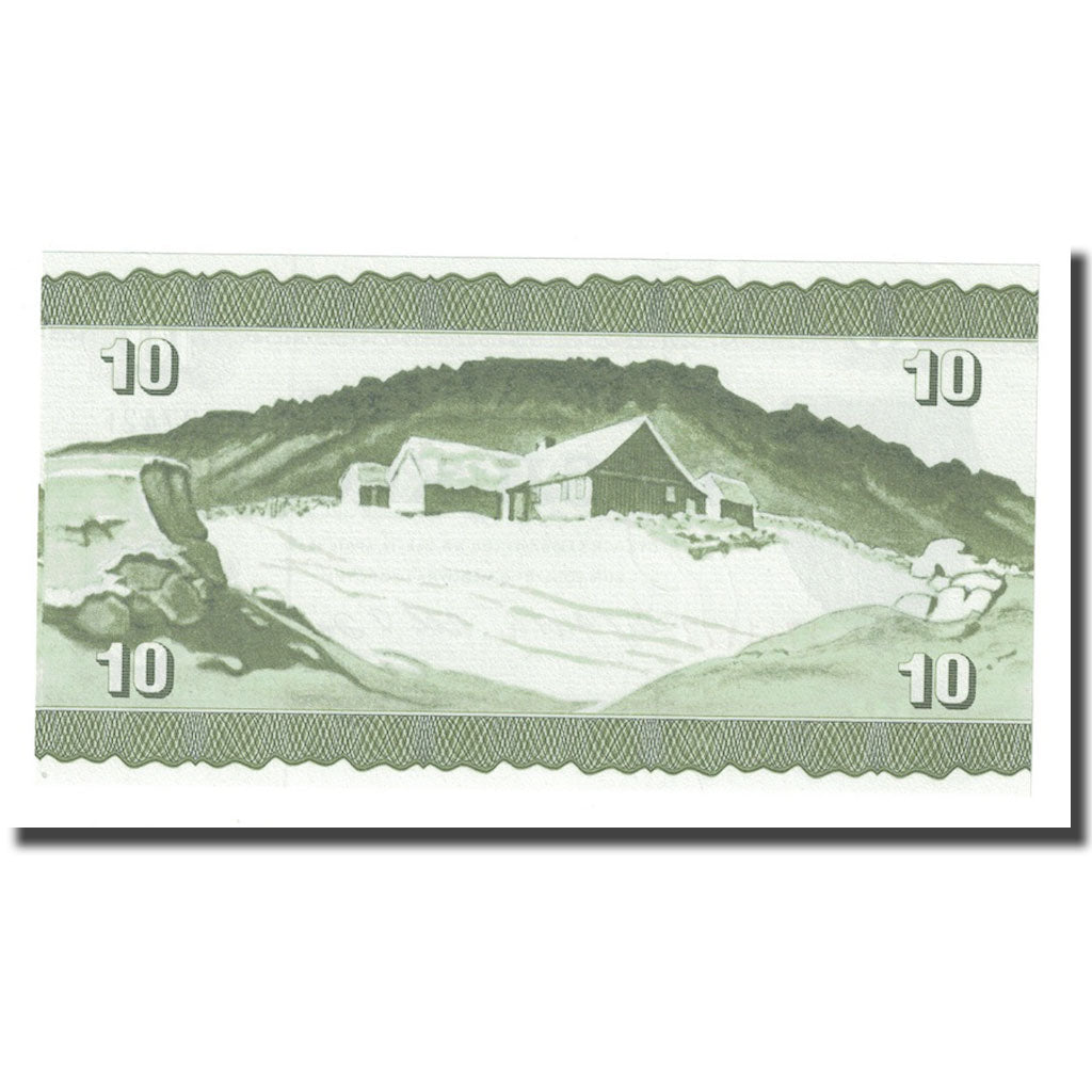Geldschein, Faroe Islands, 10 Kronur, 1949, UNZ