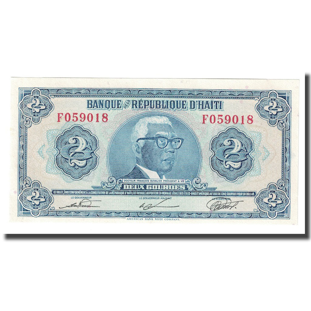 Geldschein, Haiti, 2 Gourdes, 1979, KM:231, UNZ