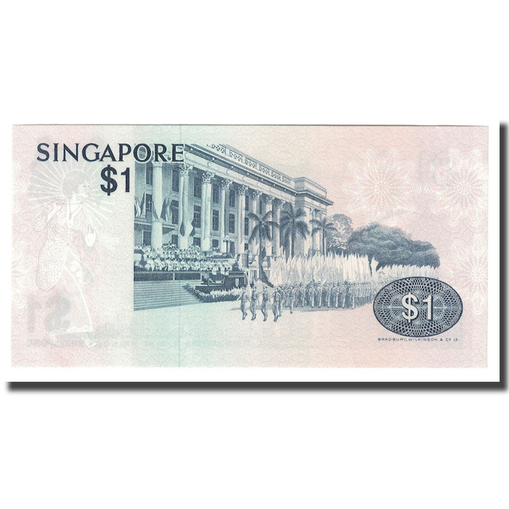 Banconote, Singapore, 1 Dollar, Undated (1976), KM:9, FDS
