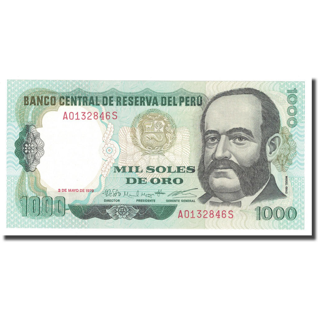 Biljet, Peru, 1000 Soles De Oro, 1979, 1979-05-03, KM:118, NIEUW