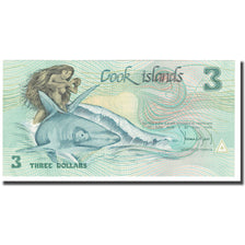 Geldschein, Cookinseln, 3 Dollars, Undated (1987), KM:3a, UNZ
