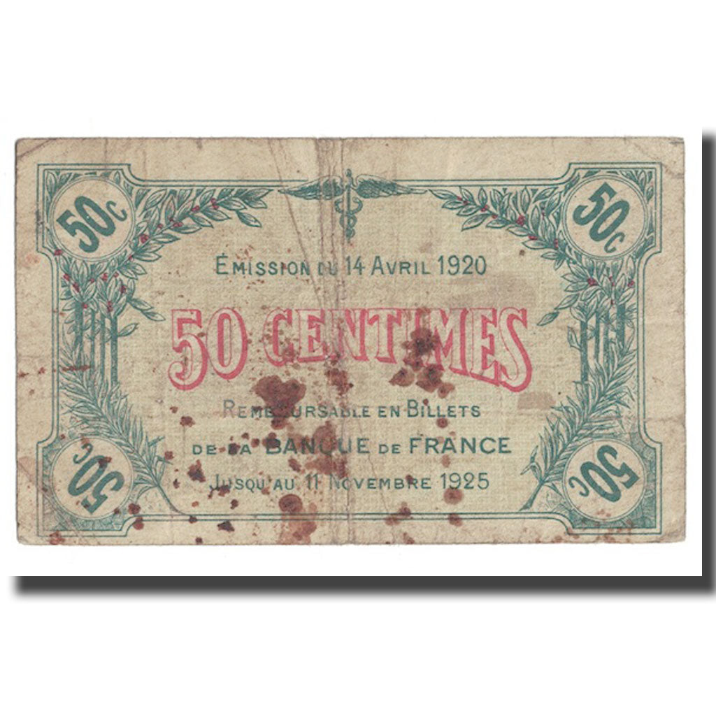 Francja, Saint-Dizier, 50 Centimes, 1920, F(12-15), Pirot:113-17