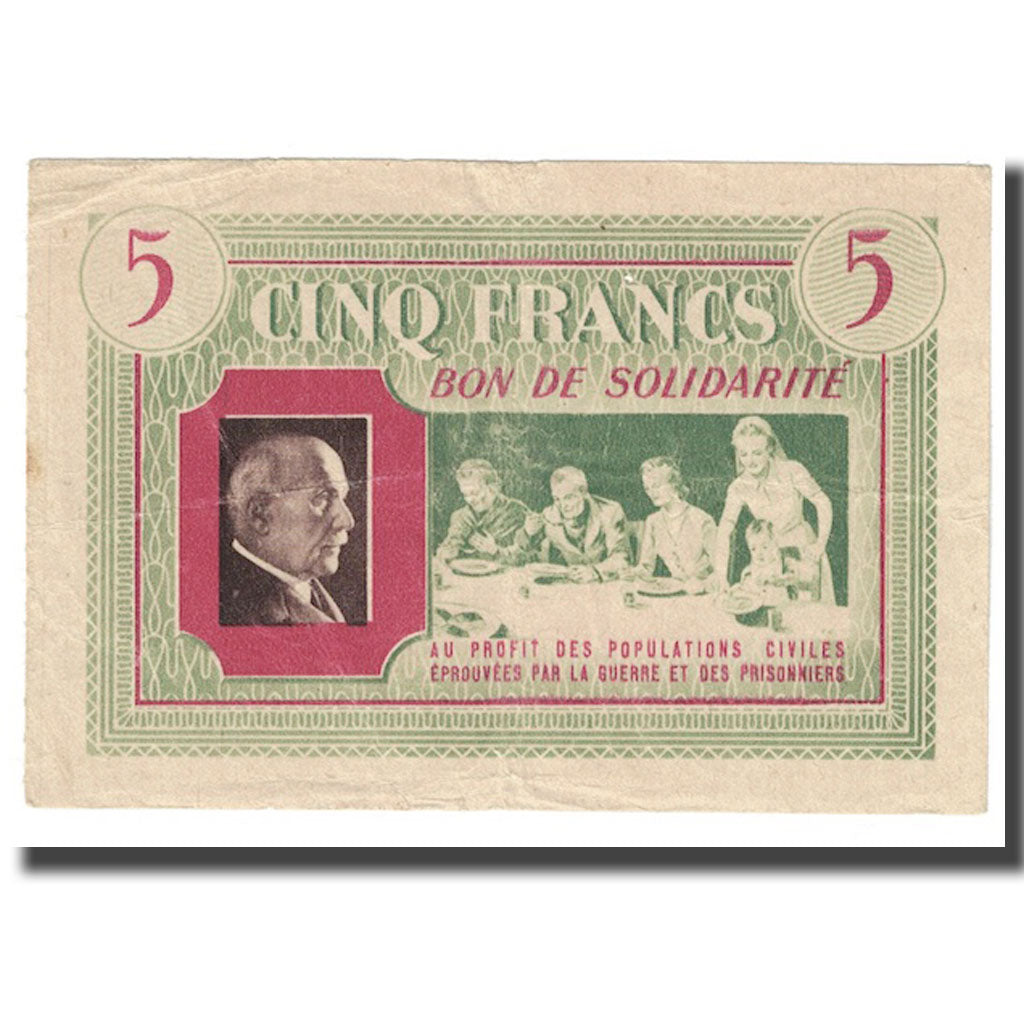 França, Bon de Solidarité, 5 Francs, UNC(60-62)