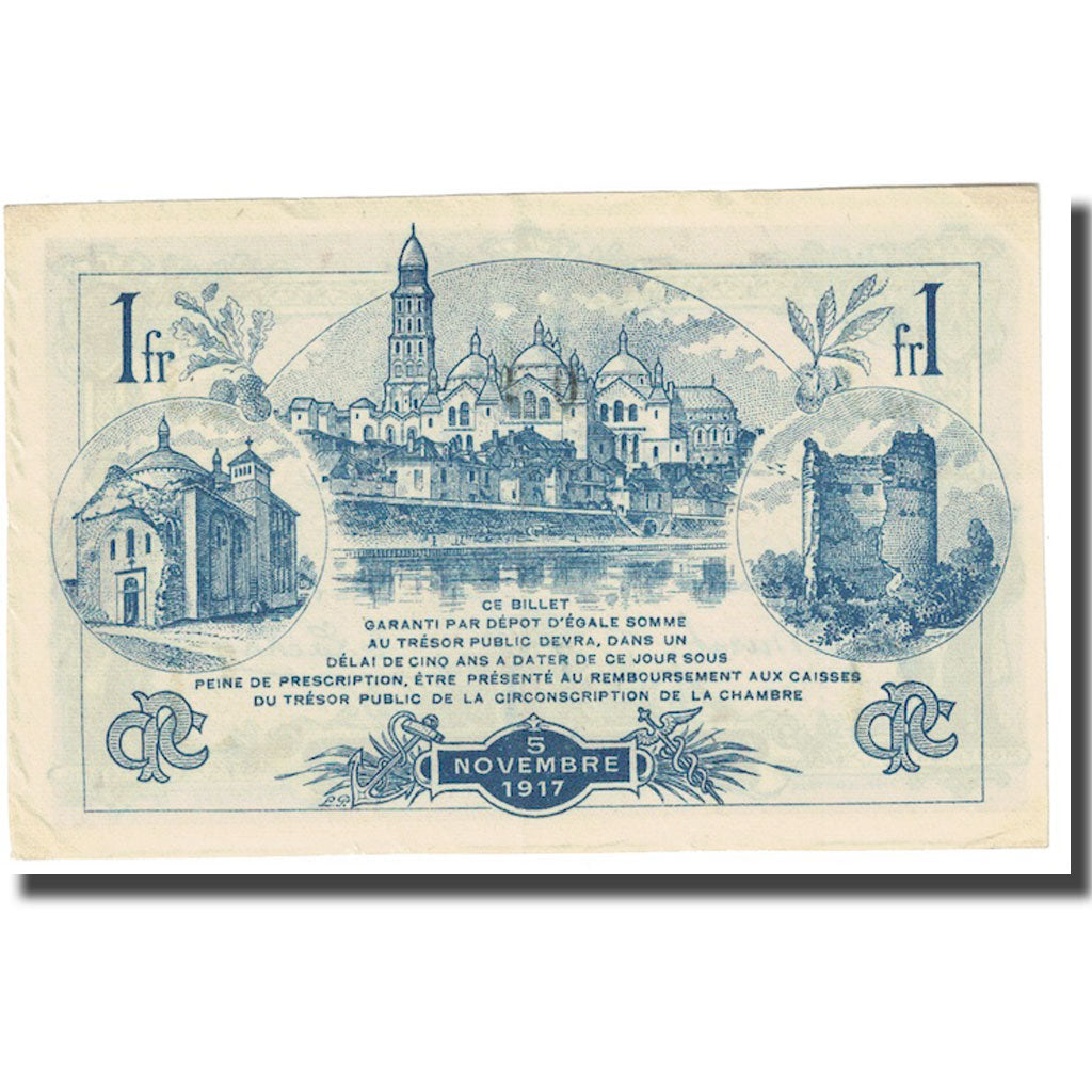 France, Perigueux, 1 Franc, 1920, AU(55-58), Pirot:98-26