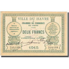 France, 2 Francs, PIROT 68-12, 1915, Le Havre, UNC(60-62)