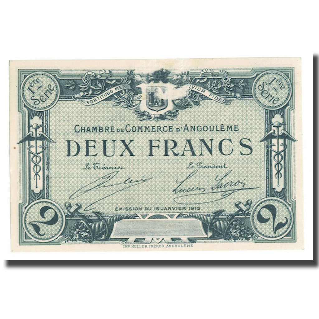 France, Angoulême, 2 Francs, 1915, SUP+, Pirot:9-6