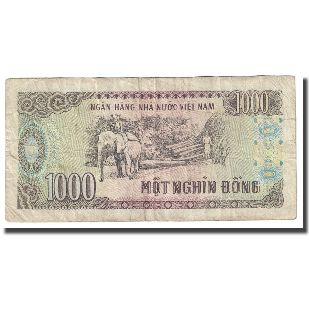 Geldschein, Vietnam, 1000 D<ox>ng, 1988-1991, 1988, KM:106a, SGE