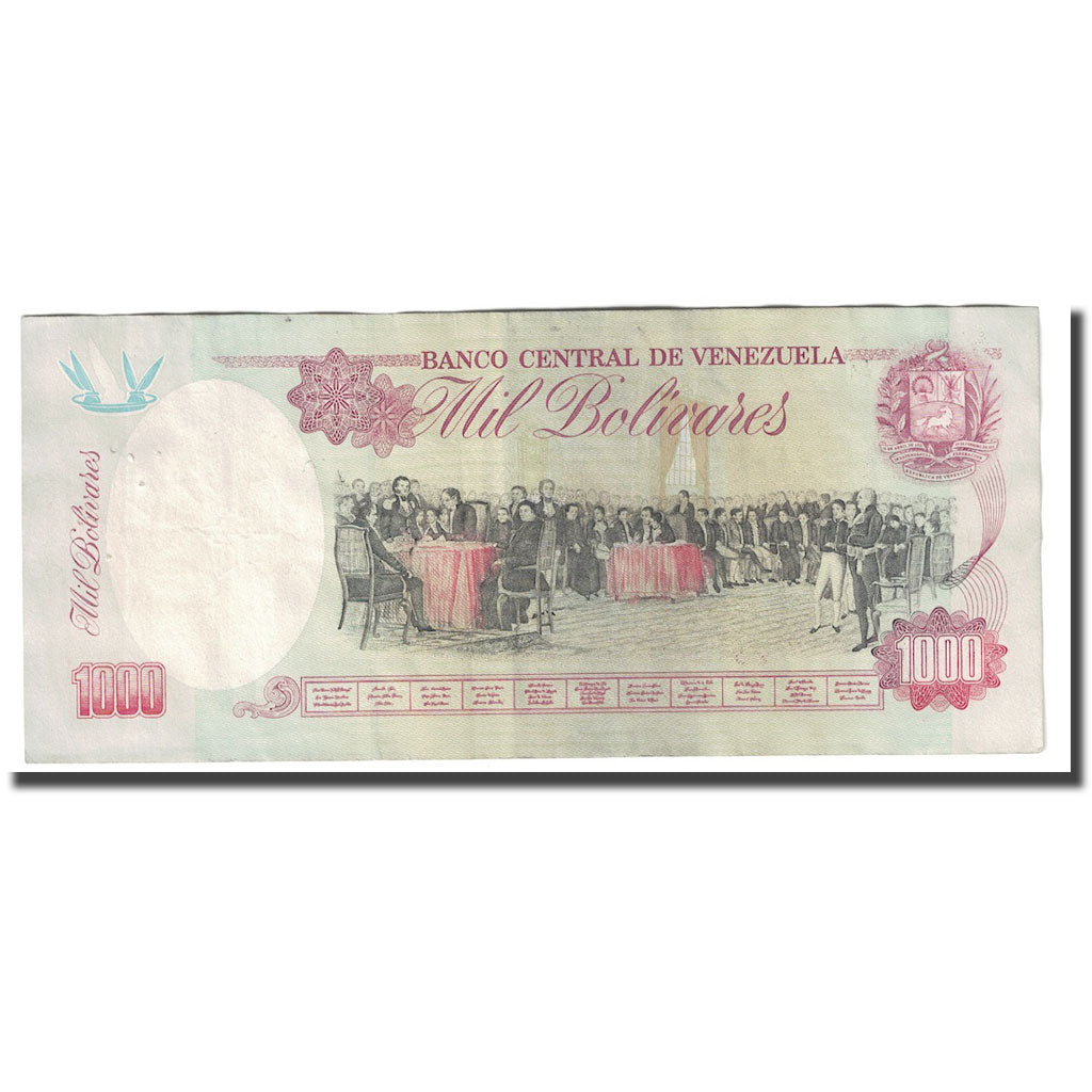 Banknot, Venezuela, 1000 Bolivares, 1998, 1998-02-05, KM:76d, VF(20-25)