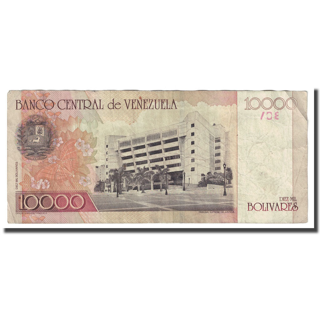 Geldschein, Venezuela, 10,000 Bolívares, 2000, 2000-05-25, KM:85a, S