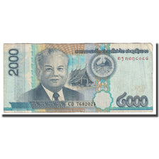 Banknot, Lao, 2000 Kip, 2011, KM:41, F(12-15)