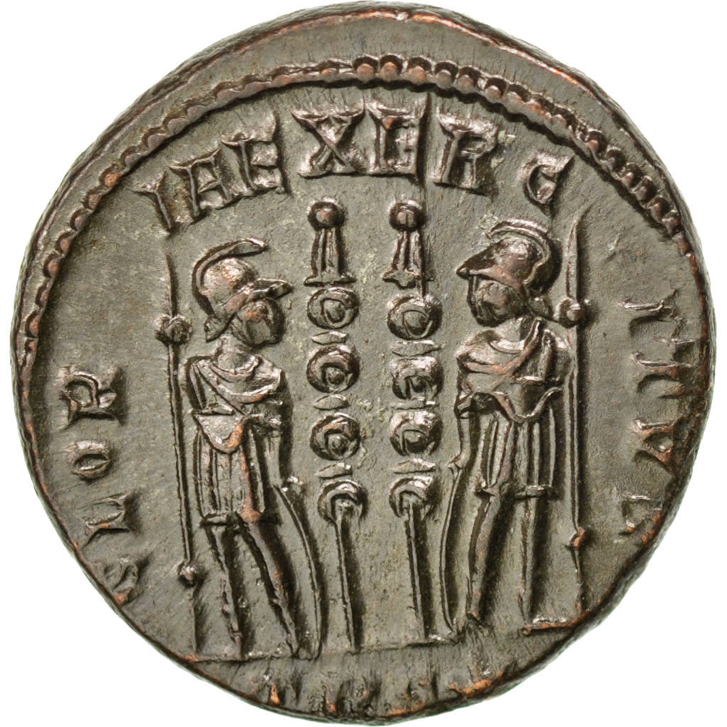 Constantine II, Nummus, Trier, AU(55-58), Copper, Cohen #129, 2.80