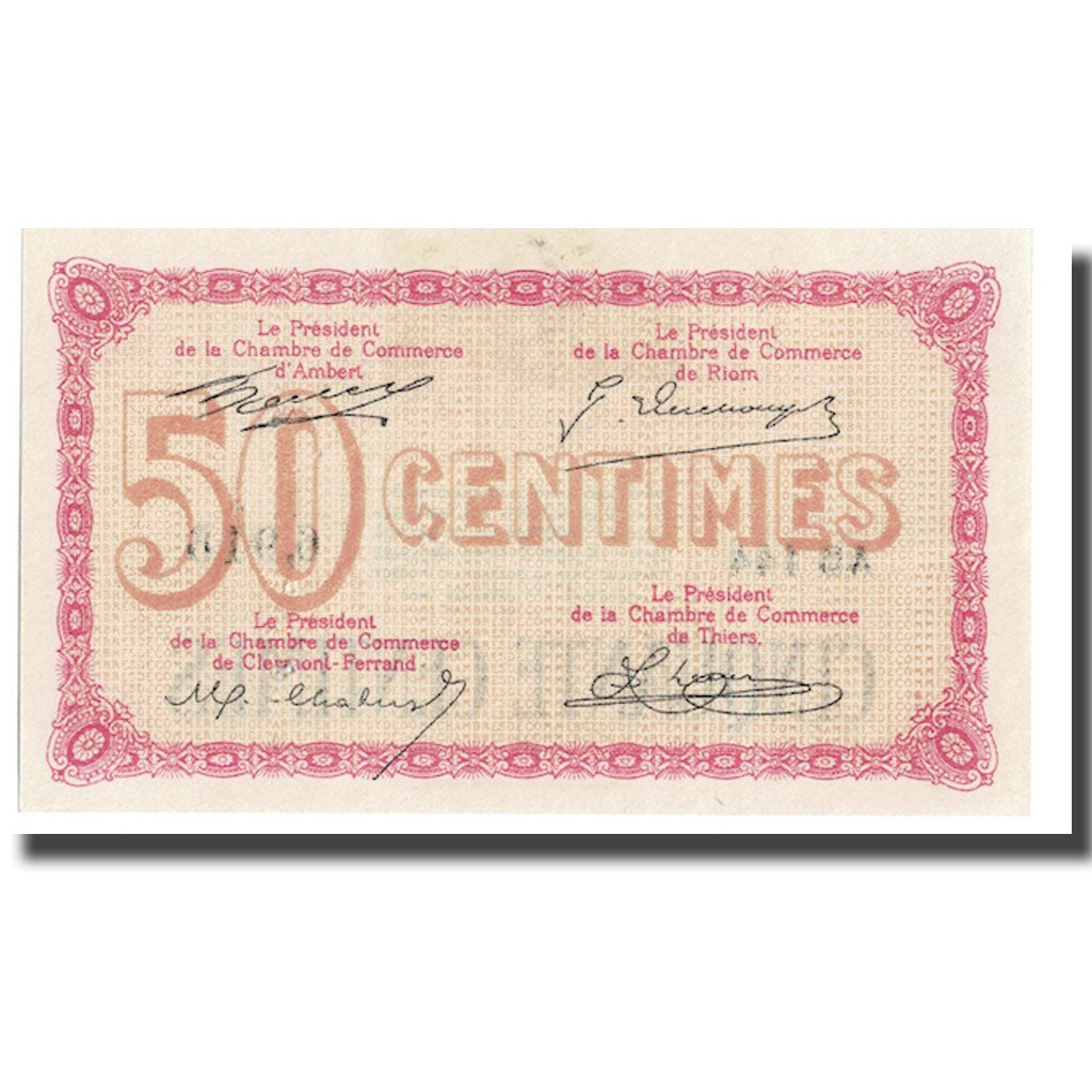 Francja, Puy de Dôme, 50 Centimes, 1920, UNC(63), Pirot:103-3