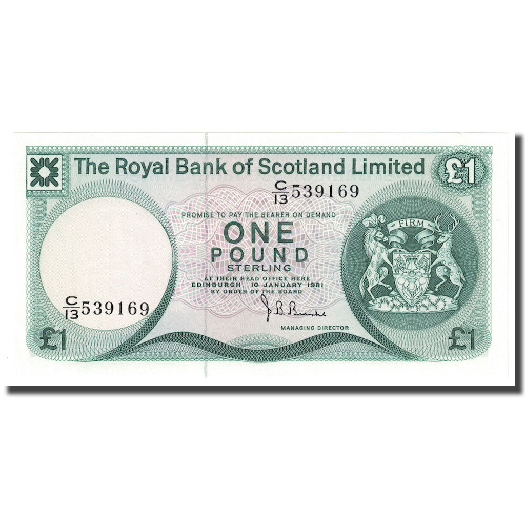 Banknote, Scotland, 1 Pound, 1981, 1981-01-10, KM:336a, UNC(65-70)