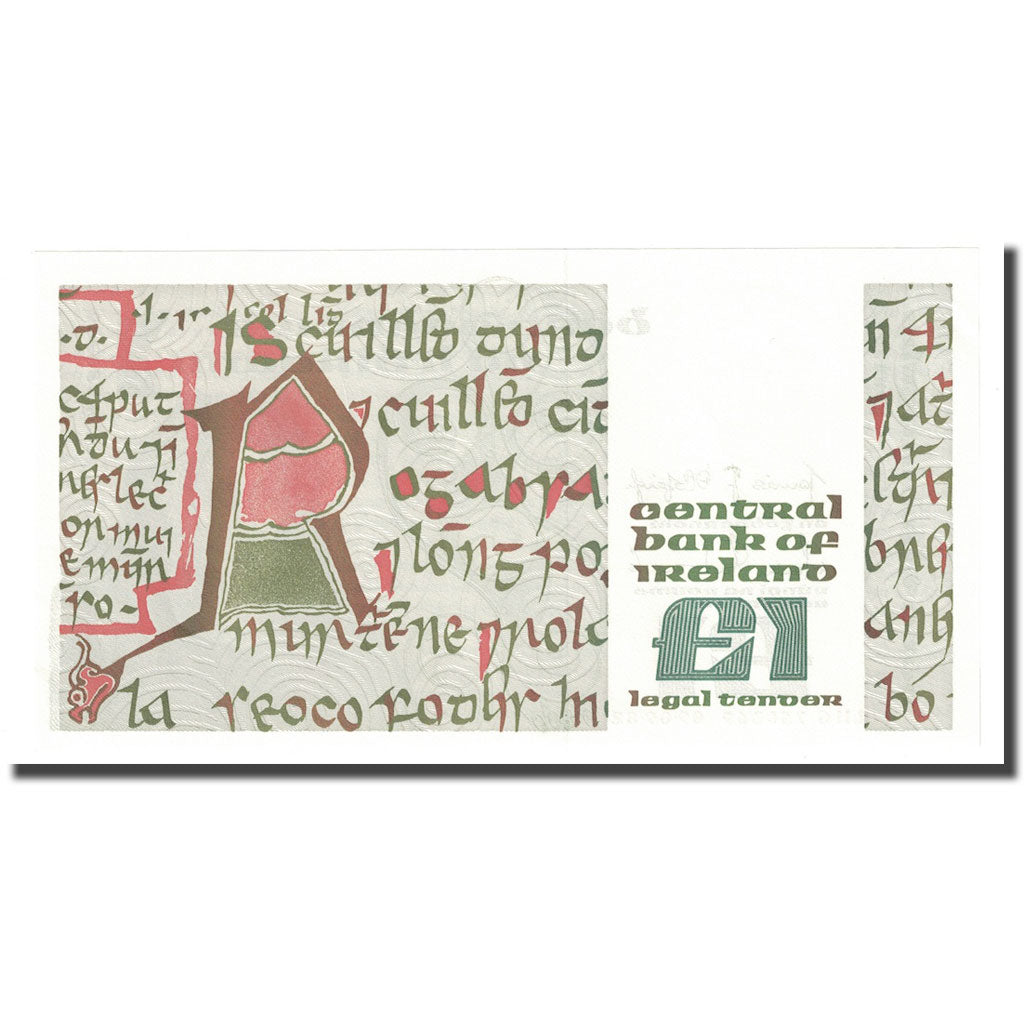 Geldschein, Ireland - Republic, 1 Pound, 1982, 1982-09-09, KM:70c, UNZ