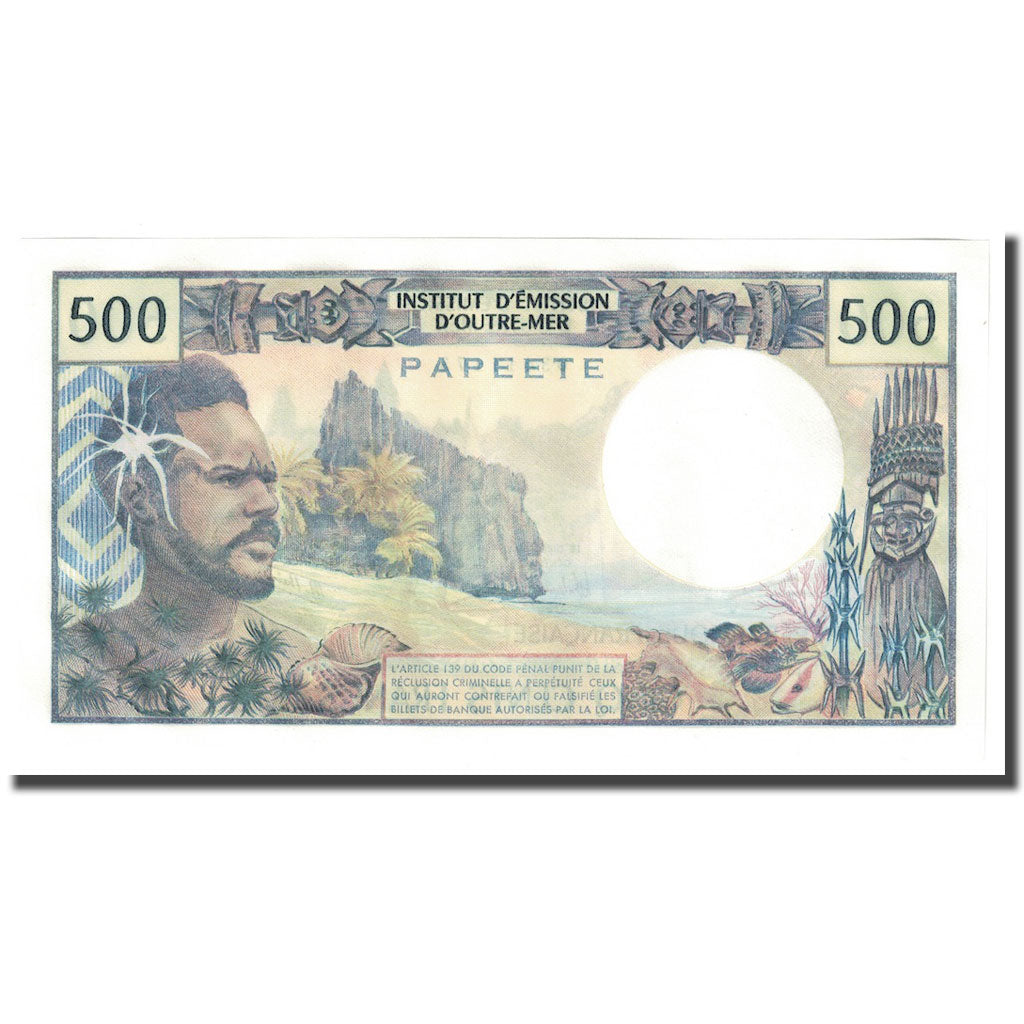Billete, 500 Francs, Undated (1970-85), Tahití, KM:25b2, UNC