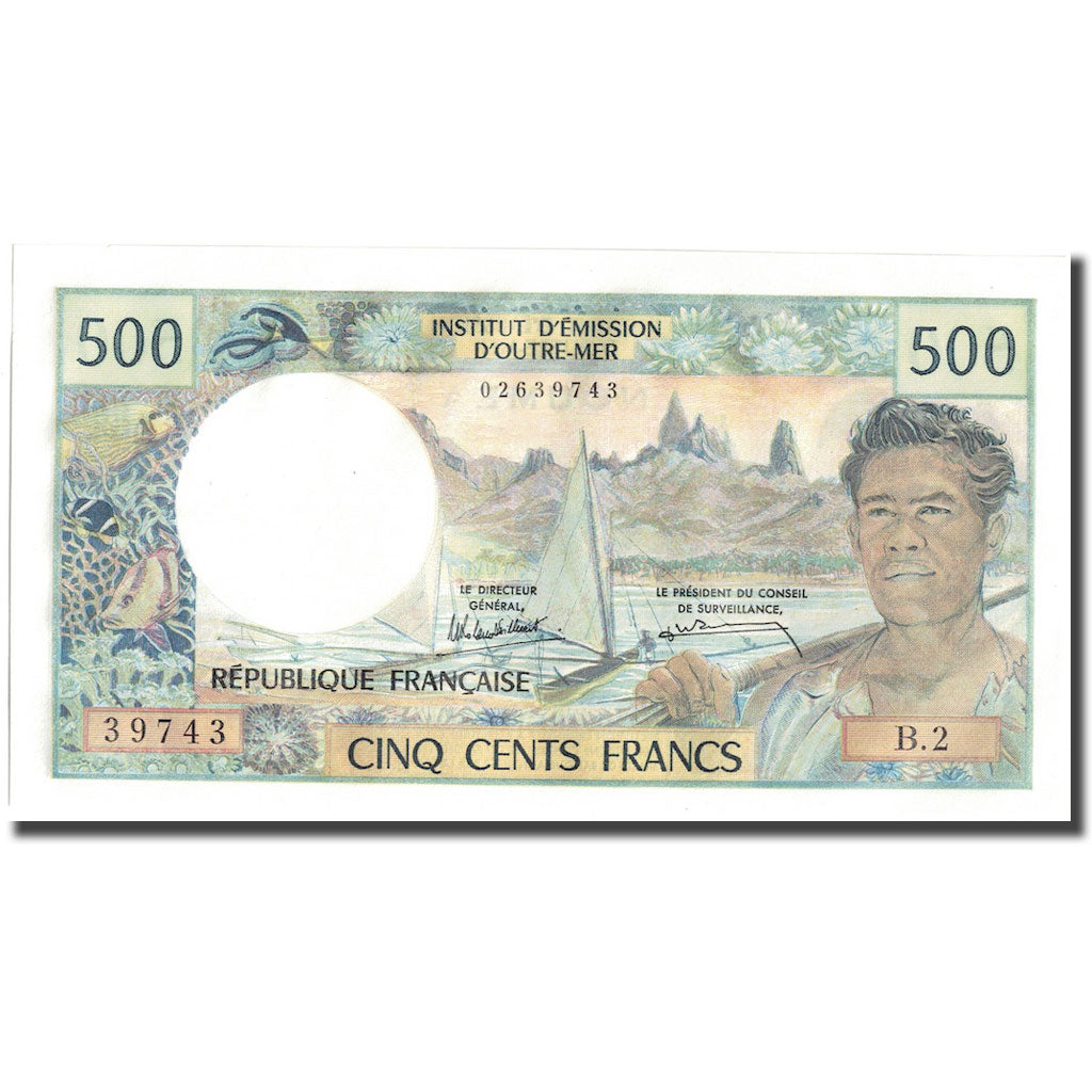 Biljet, Nieuw -Caledonië, 500 Francs, Undated (1969-92), KM:60e, NIEUW