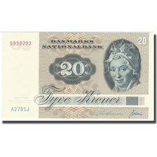 Banknot, Dania, 20 Kroner, 1972, KM:49a, UNC(65-70)