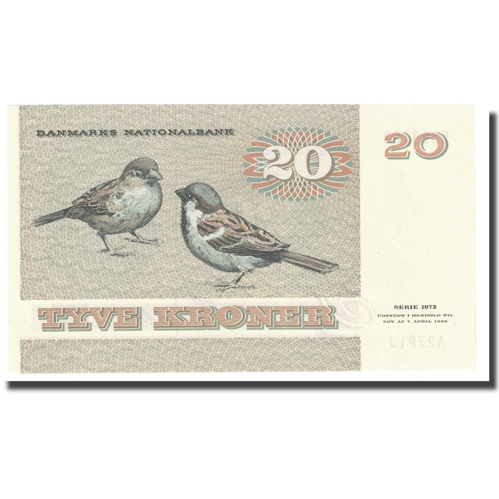 Banknot, Dania, 20 Kroner, 1972, KM:49a, UNC(65-70)