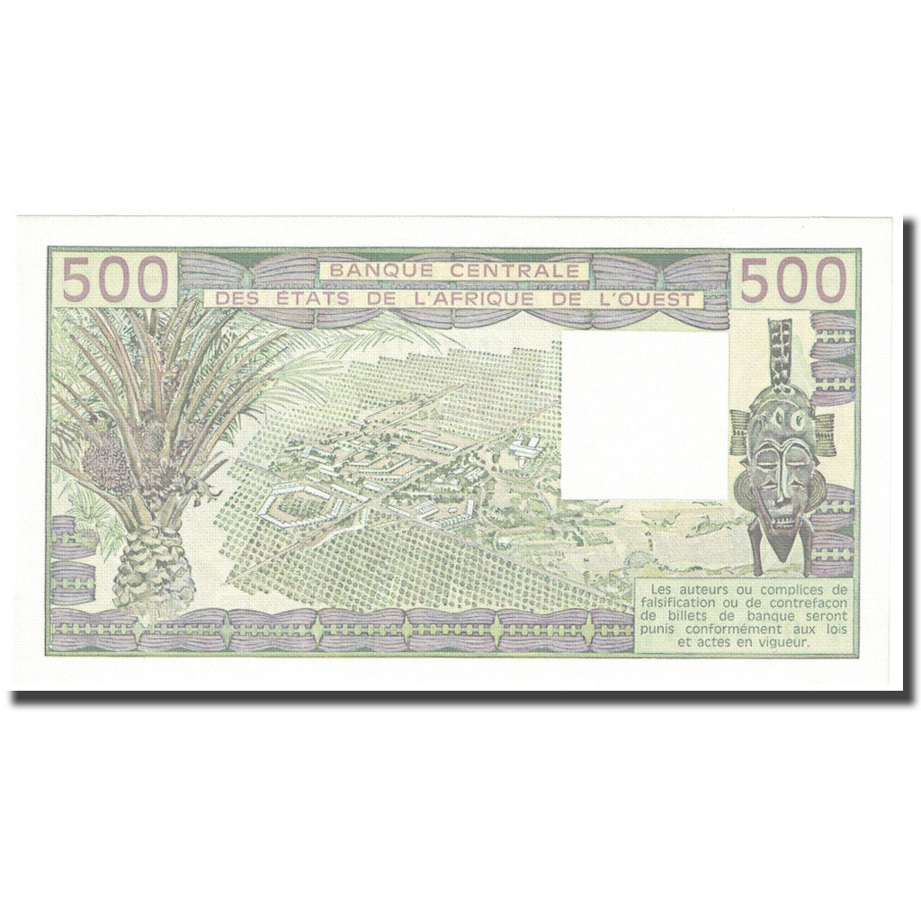Banknote, West African States, 500 Francs, 1985, KM:706Kh, UNC(65-70)