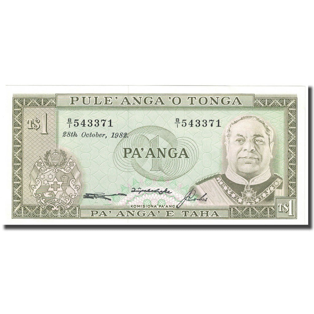 Geldschein, Tonga, 1 Pa'anga, 1982, 1982-10-28, KM:19c, UNZ