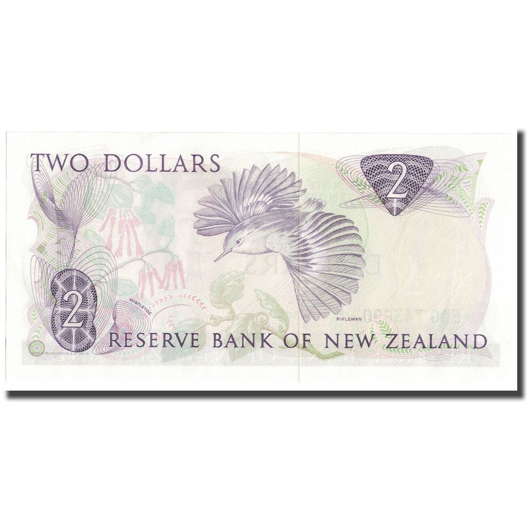 Banknote, New Zealand, 2 Dollars, Undated (1981-92), KM:170b, UNC(65-70)
