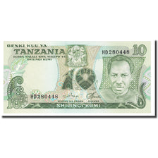 Geldschein, Tanzania, 10 Shilingi, Undated (1978), KM:6c, UNZ