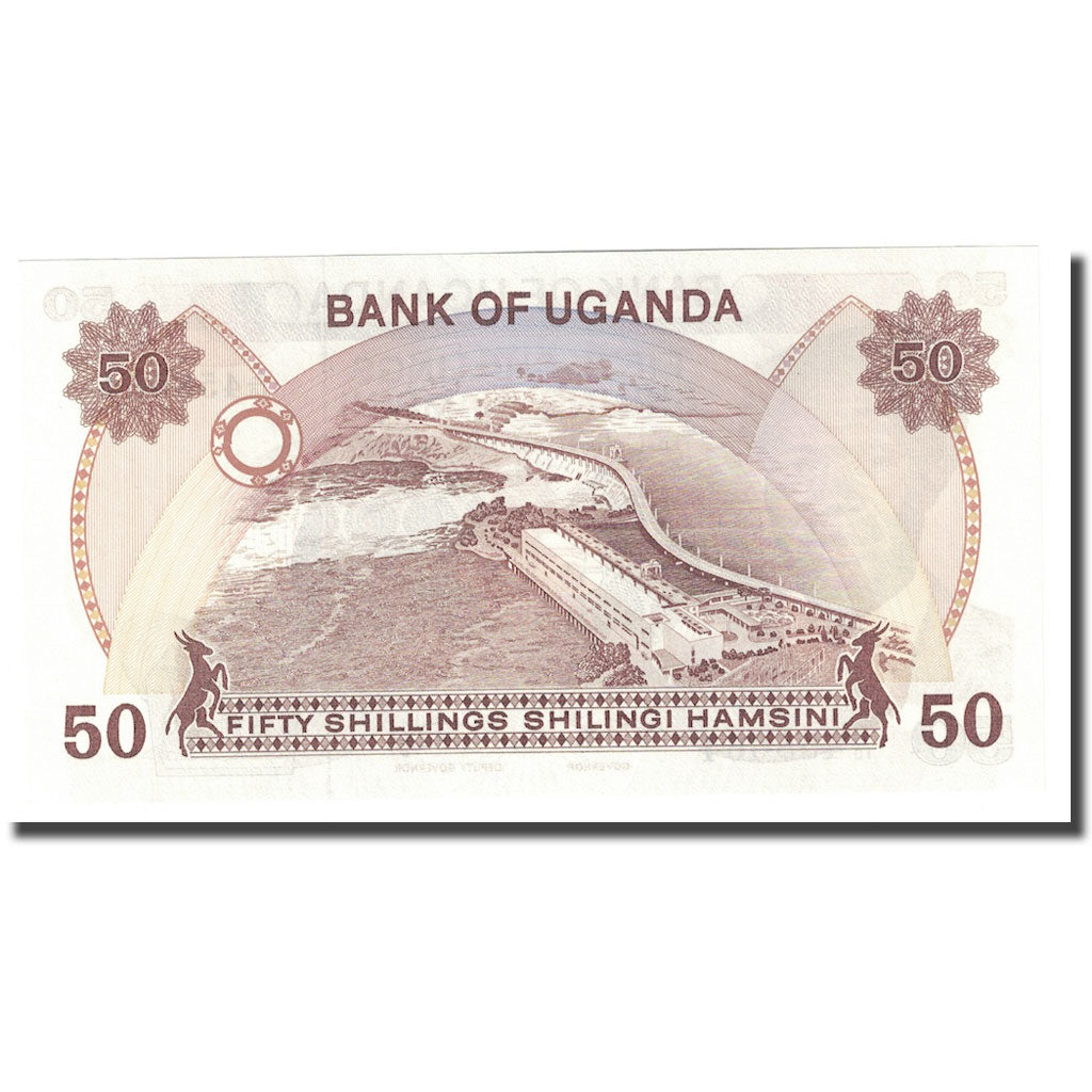 Geldschein, Uganda, 50 Shillings, Undated (1985), KM:20, UNZ