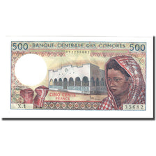 Geldschein, Komoren, 500 Francs, Undated (1986- ), KM:10a, UNZ