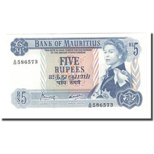 Banconote, Mauritius, 5 Rupees, Undated (1967), KM:30c, FDS