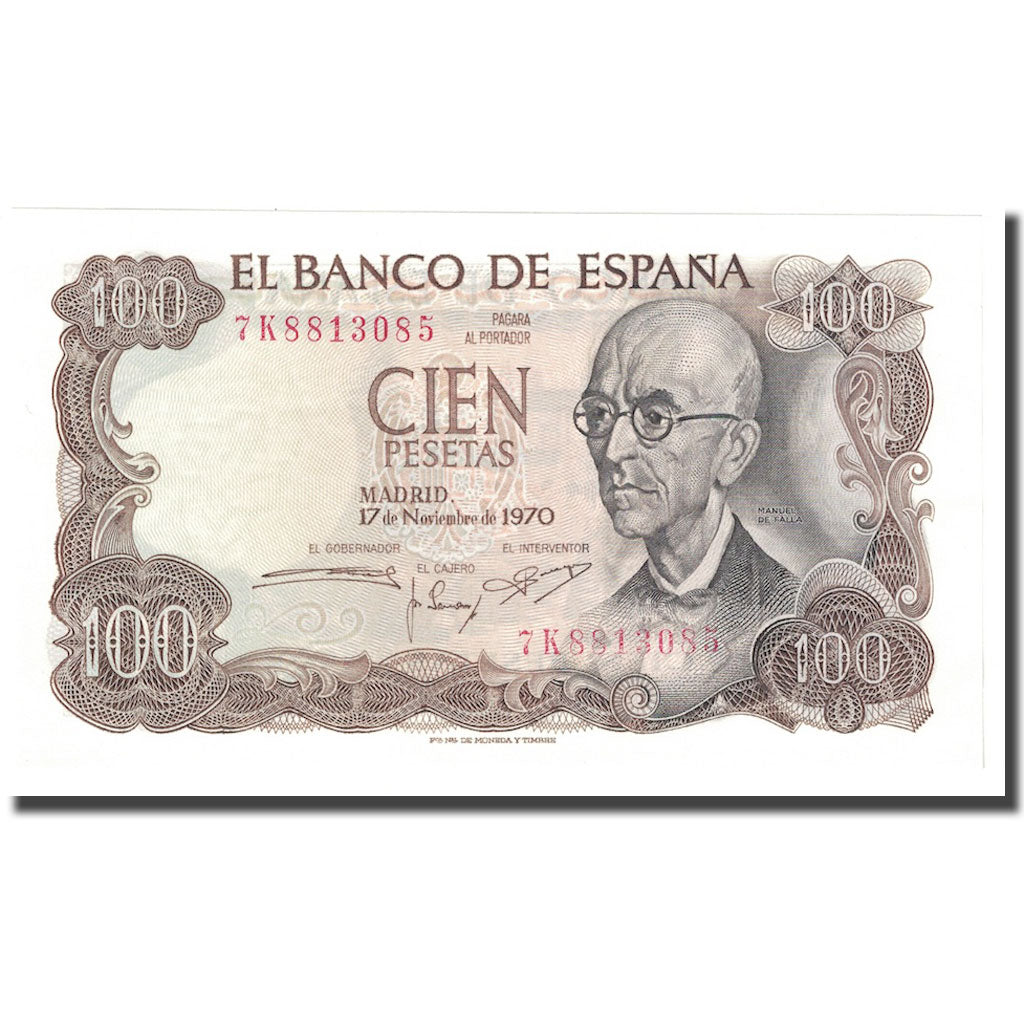 Geldschein, Spanien, 100 Pesetas, 1970, 1970-11-17, KM:152a, UNZ