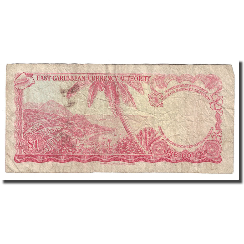 Geldschein, Osten Karibik Staaten, 1 Dollar, Undated (1965), KM:13d, SGE+