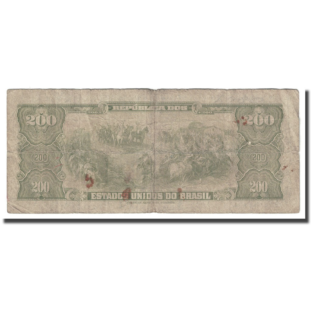 Geldschein, Brasilien, 200 Cruzeiros, 1955-59, KM:154a, SGE