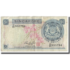 Banknote, Singapore, 1 Dollar, 1972, KM:1d, F(12-15)