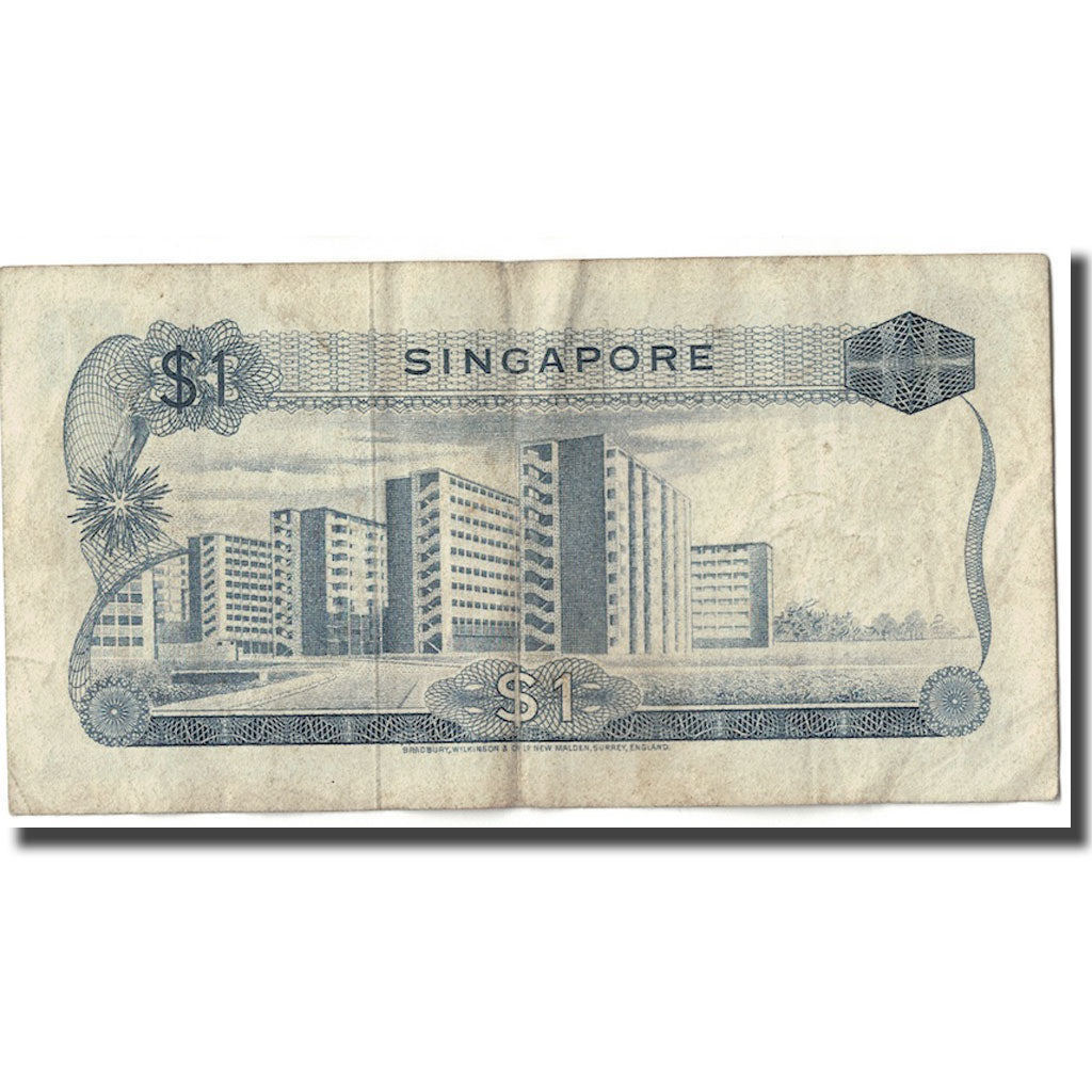 Banknote, Singapore, 1 Dollar, 1972, KM:1d, F(12-15)