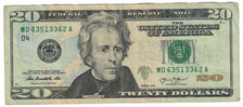 Banconote, Stati Uniti, Twenty Dollars, 2013, Cleveland, MB+