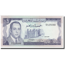 Geldschein, Marokko, 5 Dirhams, 1970, KM:56a, UNZ