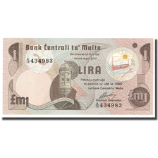 Nota, Malta, 1 Lira, 1979, KM:34b, UNC(65-70)