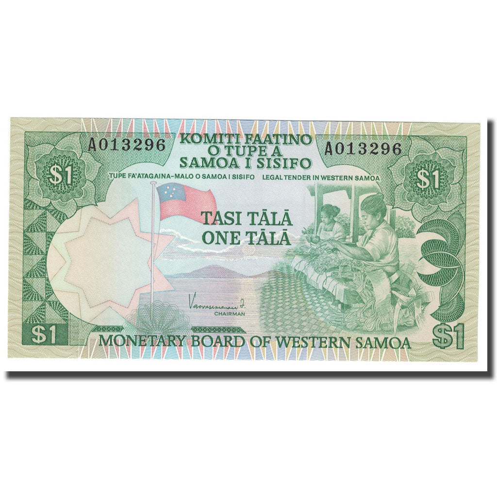 Geldschein, Westsamoa, 1 Tala, Undated (1980), KM:19, UNZ